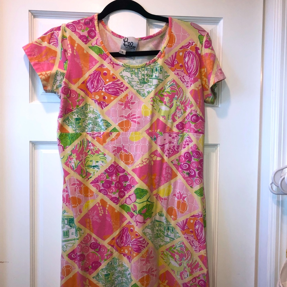 Lilly Pulitzer Stretchy T-Shirt Dress (S)